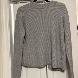 Francesca's Collections Light Gray Cowl Neck Sweater NWT